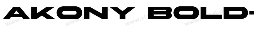 AKONY Bold字体转换